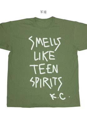smells like teen spirits涅盘柯本少年心气手绘纯棉短袖坎肩背心