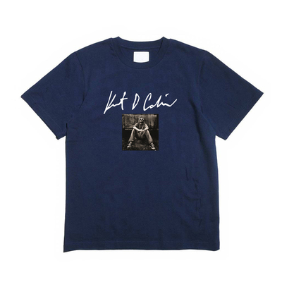 柯本颓废风复古照片印花圆领胶印