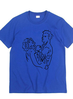 sid and nancy sex pistols性手枪punk手绘设计感纯棉短袖T恤