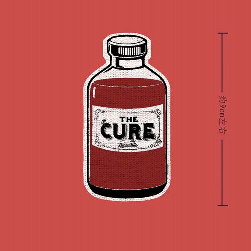 文艺风the cure乐队复古goth rock diy remake衣服包包的帆布贴