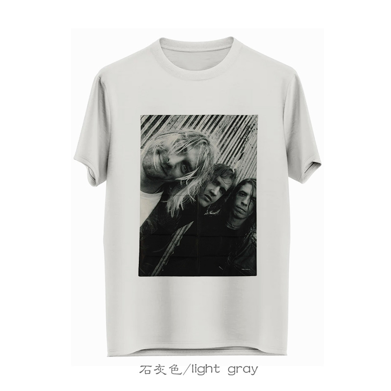 nirvana kurt cobain涅盘柯本punk朋克摇滚喷印舒适精梳面料短袖T