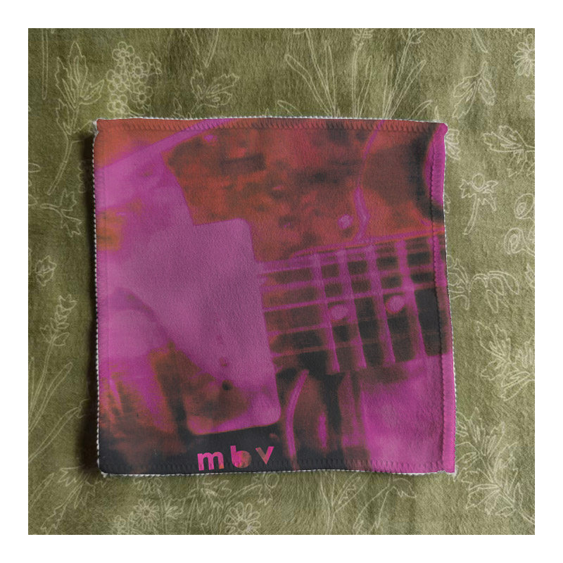mbv my boody valentine朋克乐队印花柔软桃皮绒布贴包包衣服配件