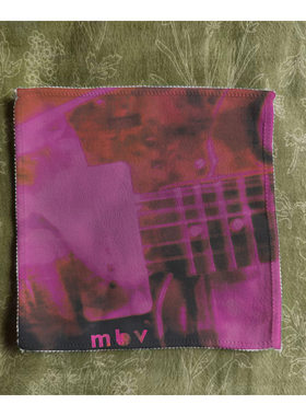 mbv my boody valentine朋克乐队印花柔软桃皮绒布贴包包衣服配件