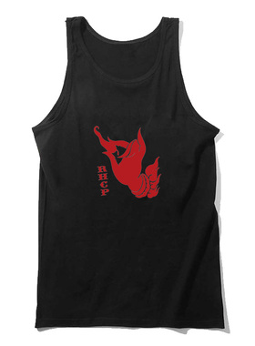 红辣椒乐队red hot chili peppers rhcp做旧男女基础无袖背心