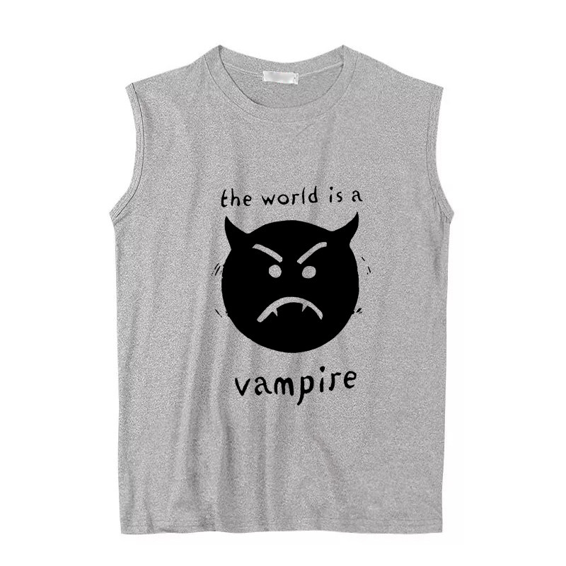 the world is a vampire smashing pumpkins碎瓜坎肩背心无袖Tee