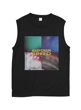 jamc-mary chain耶玛丽链摇滚手工贴布设计感男女夏季坎肩无袖T恤