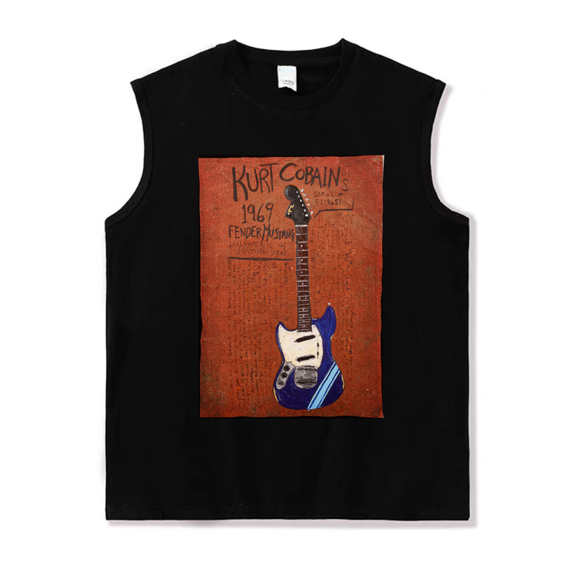 选一把你喜欢的琴摇滚明星吉他柯本slash bob marley ramones坎肩