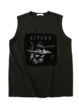 mcr my chemical romance我的化学罗曼史暗黑朋克纯棉无袖坎肩T恤