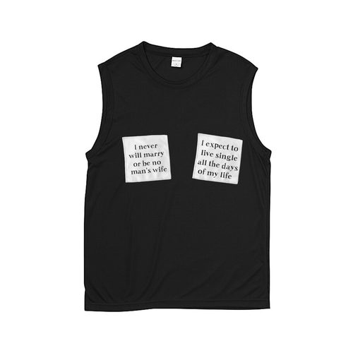 no bra riot girl文艺防凸点防激凸小布标设计感男女夏季无袖T恤