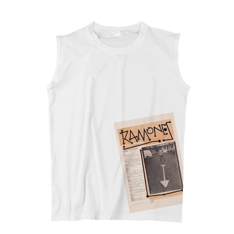 ramones slash 枪花 guns n roses 朋克俱乐部透气坎肩背心无袖T