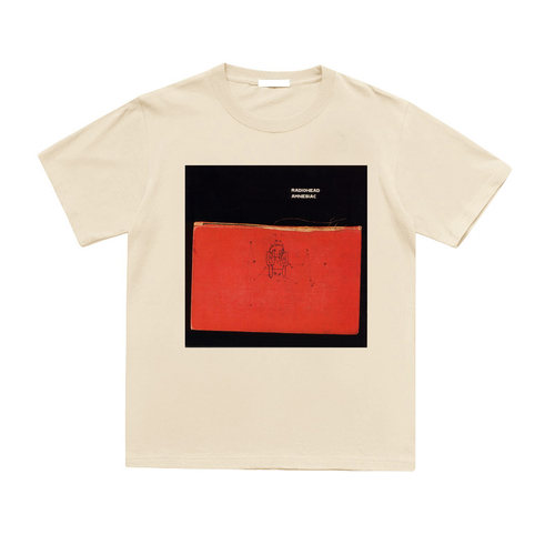 radiohead amnesiac电台司令文艺风抗菌莱卡棉莫代尔夏季短袖T恤