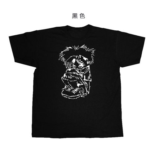 the cure goth boy治愈文艺哥特套滚手绘设计感纯棉短袖T恤