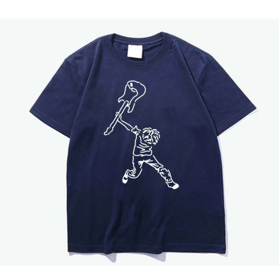 kurt cobain柯本演唱会吉他简约手绘设计感质感印花纯棉短袖T恤