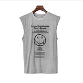 garbage kurt cobain punk涅盘柯本喷印摇滚文艺青年冰丝T恤坎肩