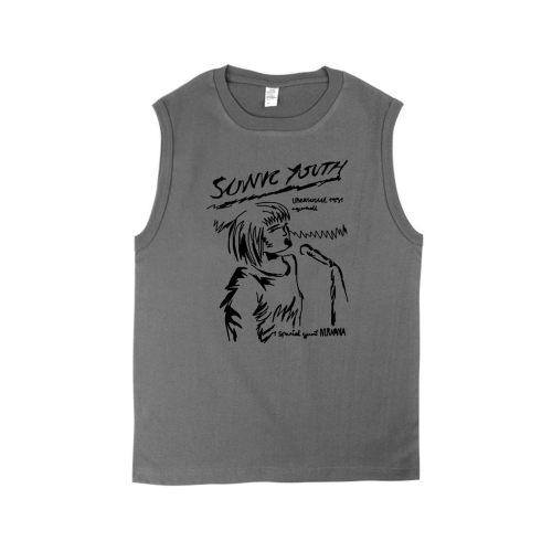 sonic youth 音速青年 垃圾朋克文艺小众男女手绘设计感纯棉坎肩