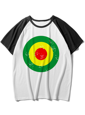 Rasta雷鬼音乐节狮子图案reggae街头复古舒适面料男女圆领短袖T恤