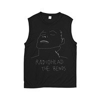 radiohead電臺(tái)司令英倫搖滾文藝低調(diào)手繪暗黑純棉短袖坎肩背心