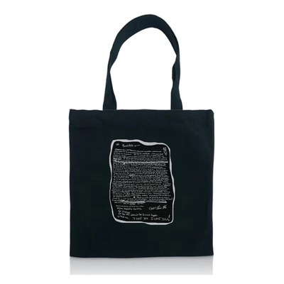 kurt cobain涅盘朋克暗黑帆布袋文艺复古手提单肩大容量创意纯棉