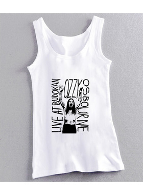 ozzy osbourne black sabbath黑色安息日男女纯棉做旧无袖背心