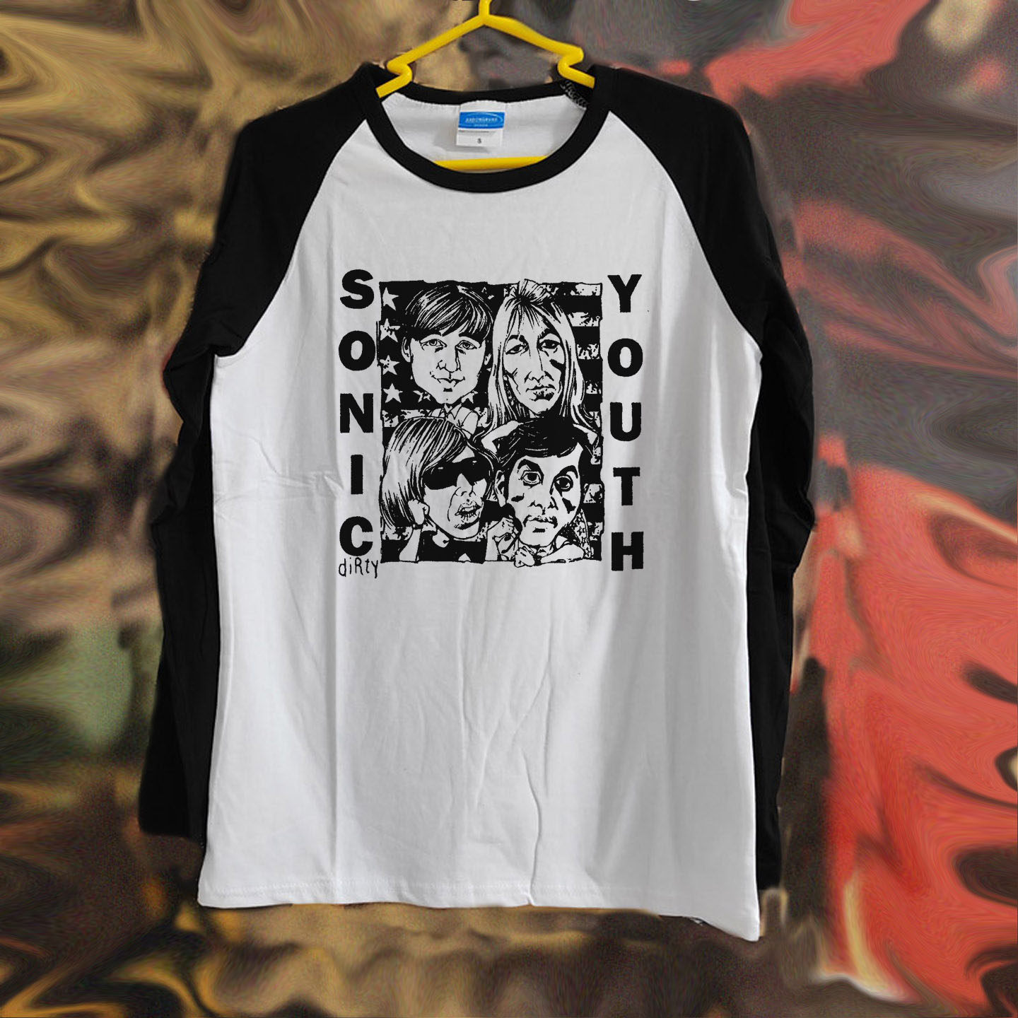 sonic youth音速青年朋克噪音摇滚punk亚文化男女长袖T恤