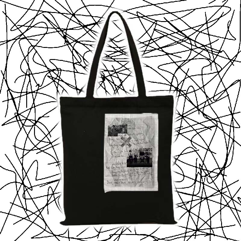 joy division脉冲快乐分裂帆布袋文艺复古手提单肩大容量创意纯棉