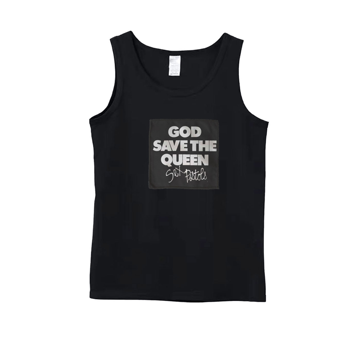 sex pistols复古做旧朋克摇滚贴布印花男女中性款纯棉背心吊带T