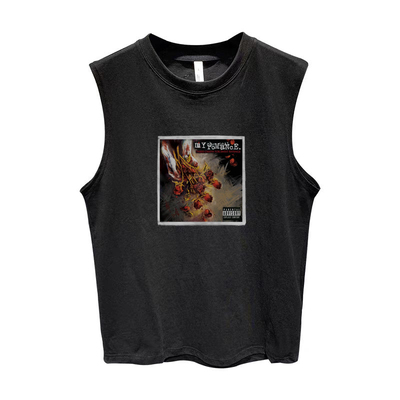 my chemical romance mcr emo punk情绪朋克无袖坎肩纯棉T恤背心