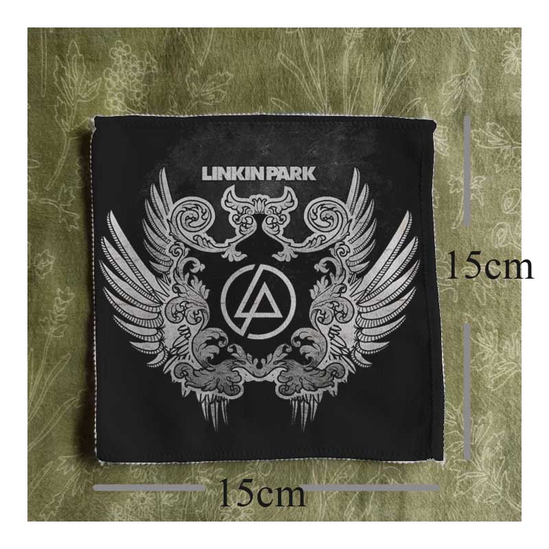 Linkin Park说唱新金属摇滚布贴帆布包包牛仔衣服配件装饰手缝