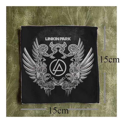Linkin Park说唱新金属摇滚布贴帆布包包牛仔衣服配件装饰手缝