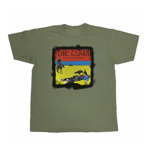 the clash 设计感贴布加手绘冲撞朋克摇滚男女纯棉无袖坎肩T恤