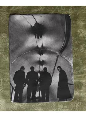 快乐小分队joy division朋克印花柔软桃皮绒布贴包包衣服装饰配件