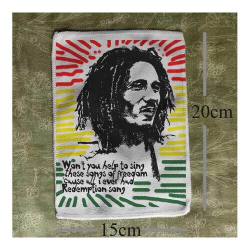 bob marley 鲍勃马利雷鬼红黄绿reggae摇滚音乐布贴包包衣服配件