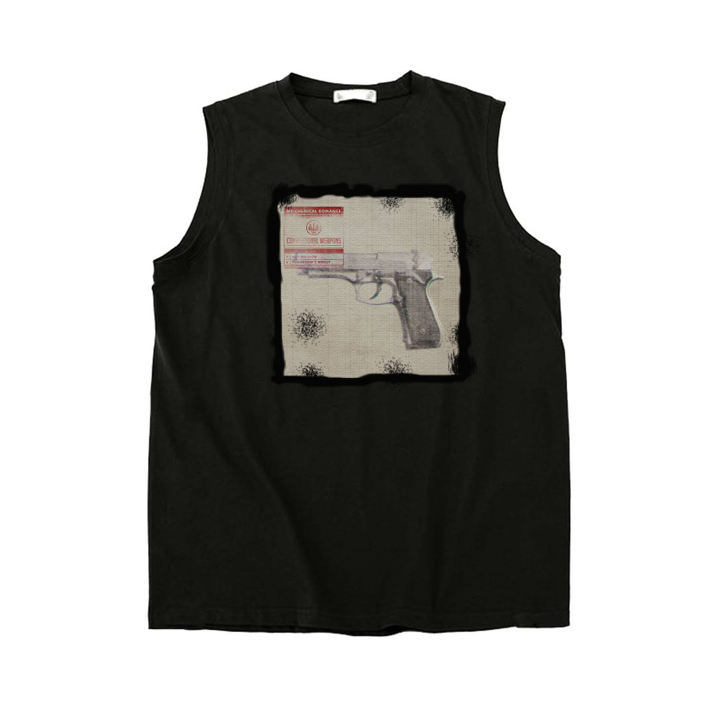 my chemical romance我的化学浪漫black parade男女纯棉无袖坎肩T