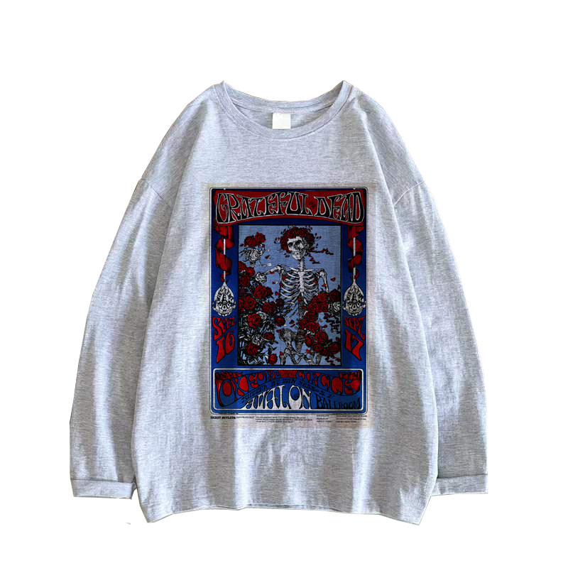 grateful dead感恩而死嬉皮士迷幻摇滚朋克音乐男女t恤外穿内搭
