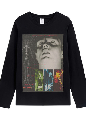 joy division 快乐小分队 后朋克摇滚 暗黑纯棉圆领长袖T恤卫衣
