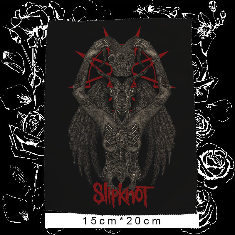 slipknot活接重金属个性摇滚乐队印花diy remake牛仔衣布贴徽章