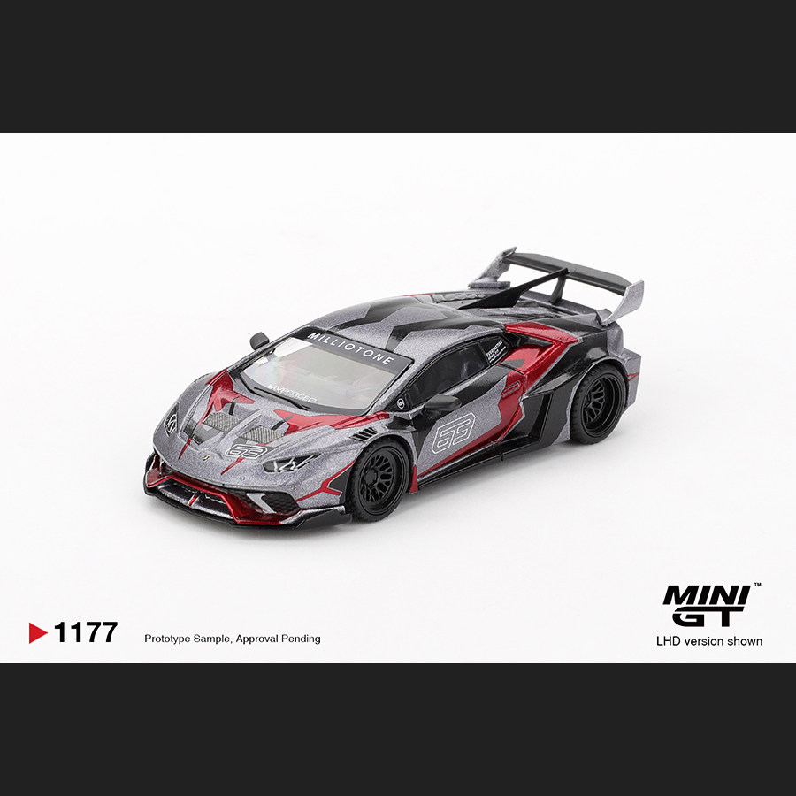 MINIGT#1177 1:64 LBWK 兰博基尼飓风Huracán GT RONIN 仿真车模图片