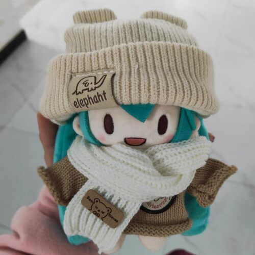 15cm初音fufu棉花娃娃未来毛绒公仔换装玩偶裸娃送女生节日礼物