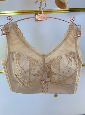 100CD奥维丝丽无钢圈全杯薄大显小文胸收副乳防下垂调整型内衣410