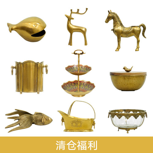 费灵黄铜装饰摆件印度进口