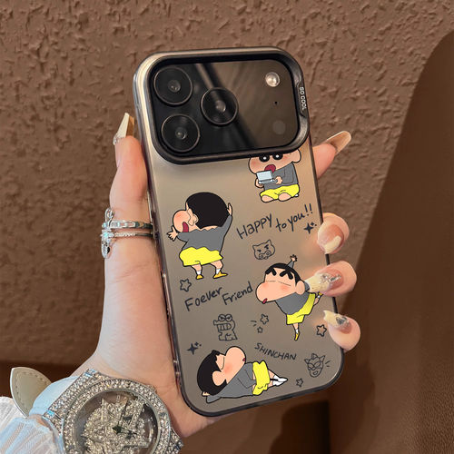 忙碌小新适用苹果17/16pro可爱15/14趣味iPhone11手机壳xsmax卡通