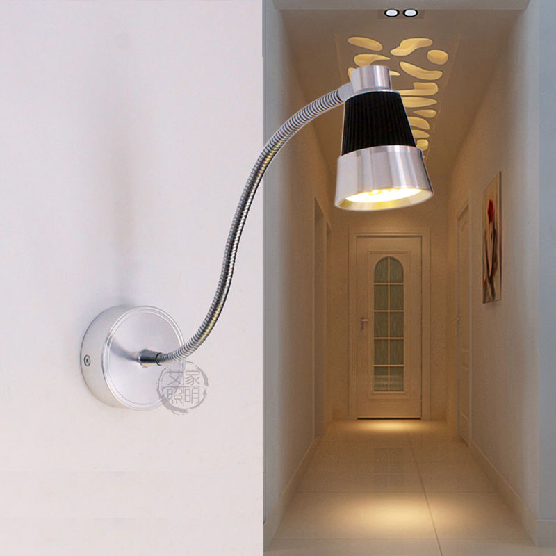 led软管射灯长杆床头背景墙壁灯