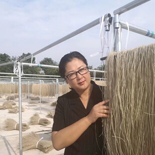 袁家村纯正红薯粉条5斤手工红薯红苕粉条陕西农副产品酸辣粉专用