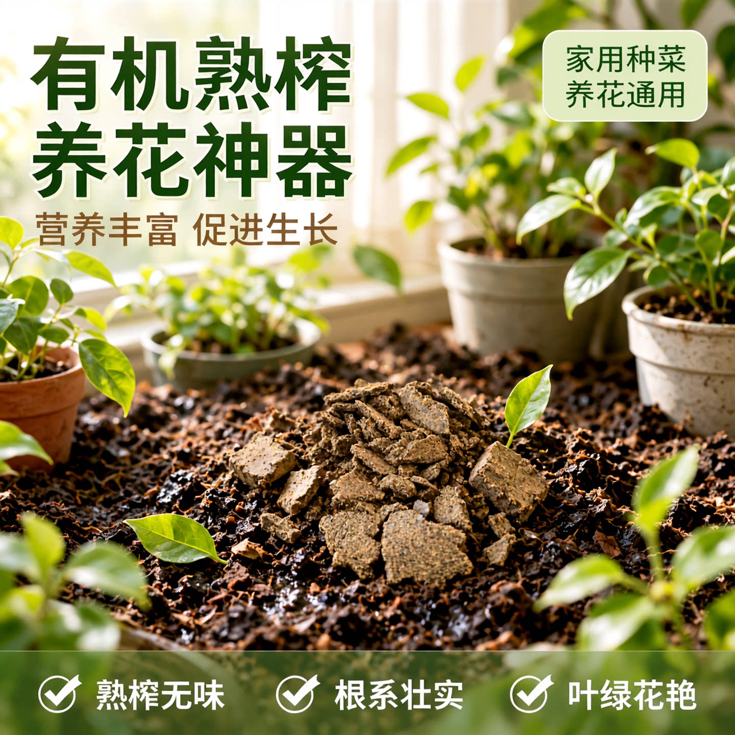 菜籽饼 袁家村油坊生产 5斤试用包邮  熟榨  家用养花种菜通用型