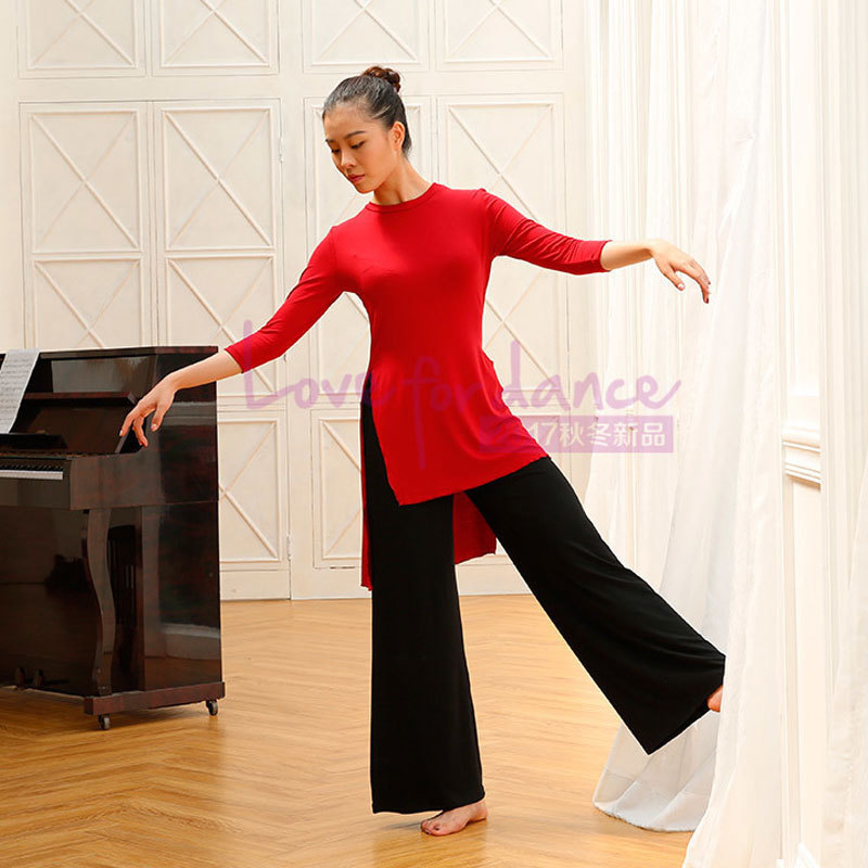 舞之恋练功服现代舞服装休闲上衣