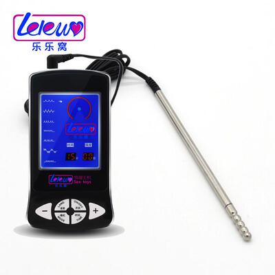 Male penis electric shock punishment toy urethral dilator