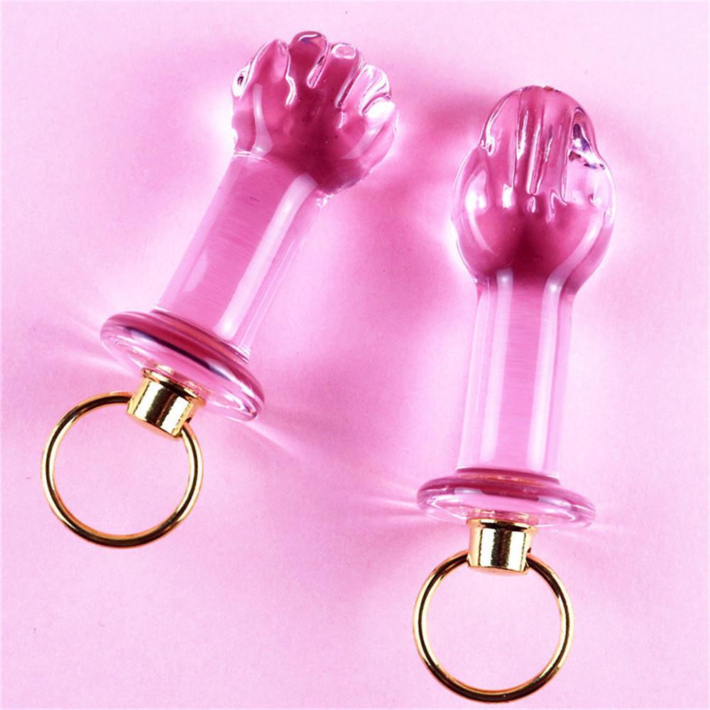 A glass-made anus used as a masturbation toy
