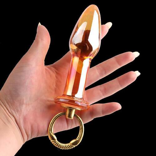 Glass-made femalemasturbation toy fake phallus adult product