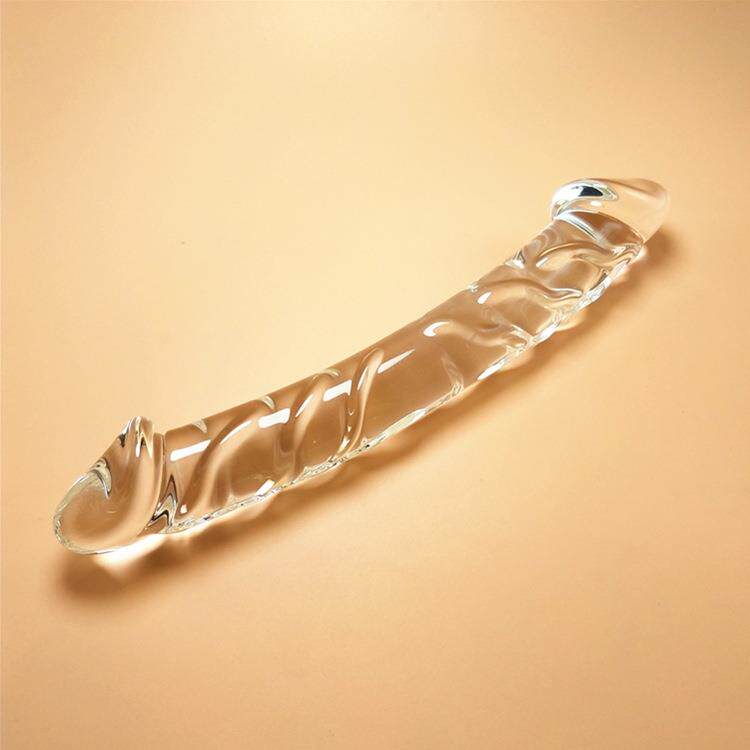 玻璃搅拌棒双头龙仿真按摩棒精美保健水晶玻璃穴位器高硼硅实用玻