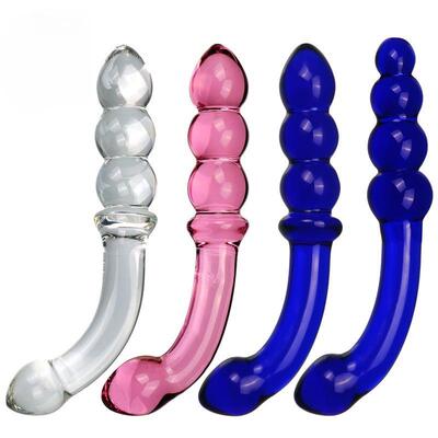 Glass-made femalemasturbation toy fake phallus adult product